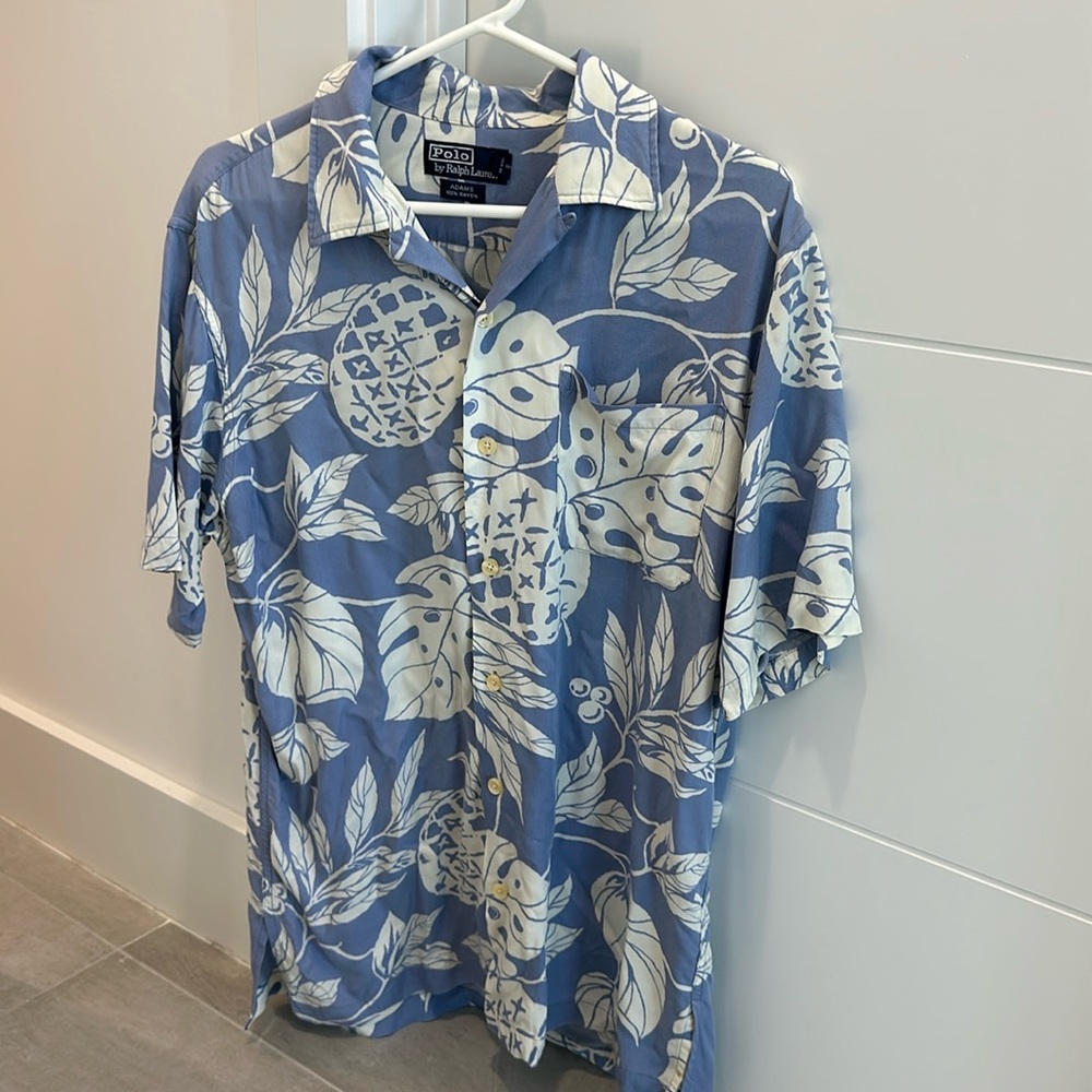 Polo by Ralph Lauren short sleeve shirt men’s button up Hawaiian shirt size s
